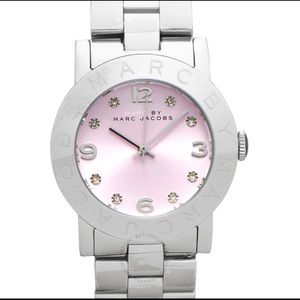 Marc Jacobs Amy watch Silver and pink